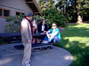 Deborah Kelley > Friday barbecue - Tom, Abi, Caleb, and Louise